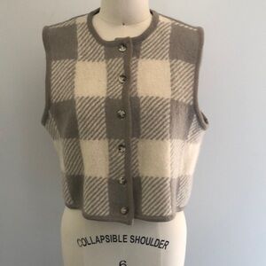 100% wool vintage vest